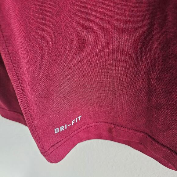 Nike FSU Seminoles Burgundy Dri-fit Long Sleeves Jacket Size M - Picture 5 of 8